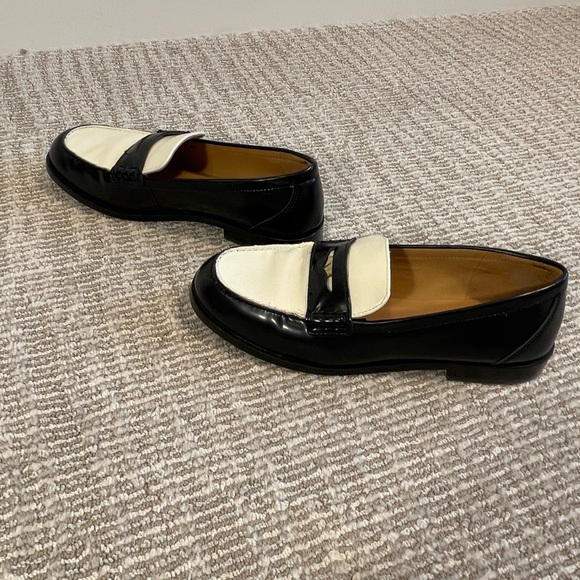 Madewell The Grayson Penny Loafer $178 black and white - Picture 4 of 6